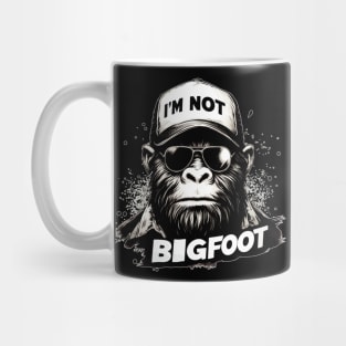 Bigfoot In Disguise Sunglasses Trucker Hat Mug